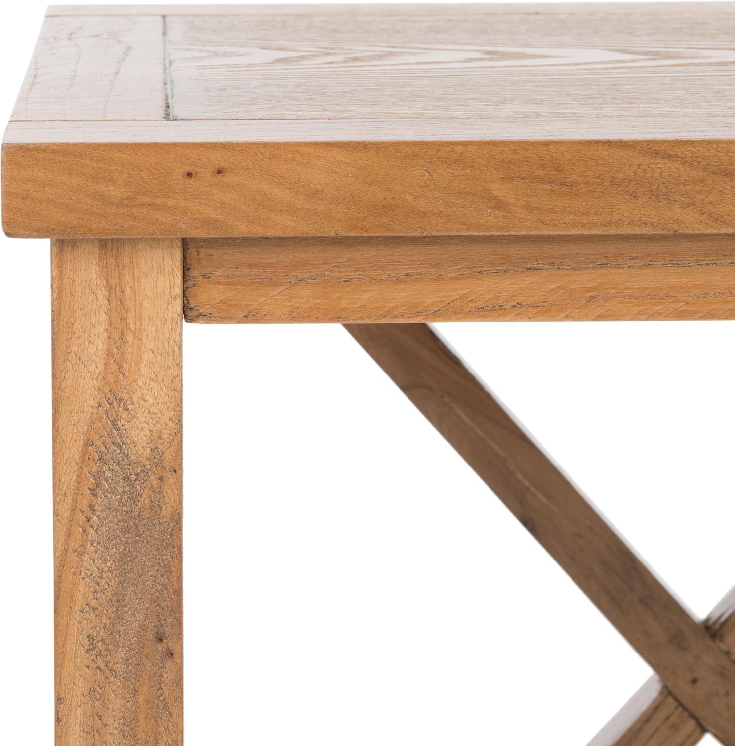 image:imageSafavieh American Homes Collection Candence Barley Cross Back End TableOak