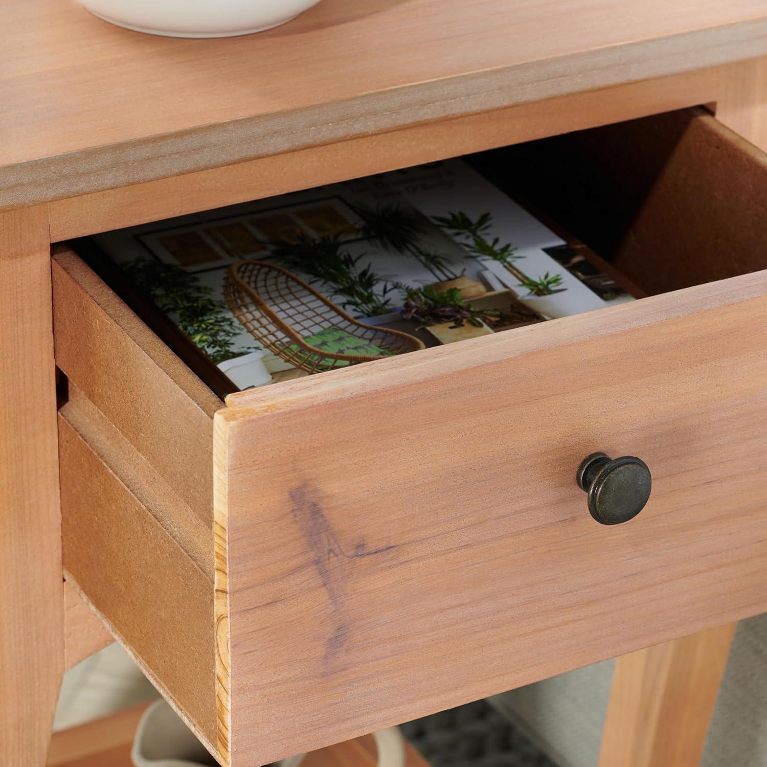 image:imageSafavieh American Homes Collection Thelma End TableHoney Natural