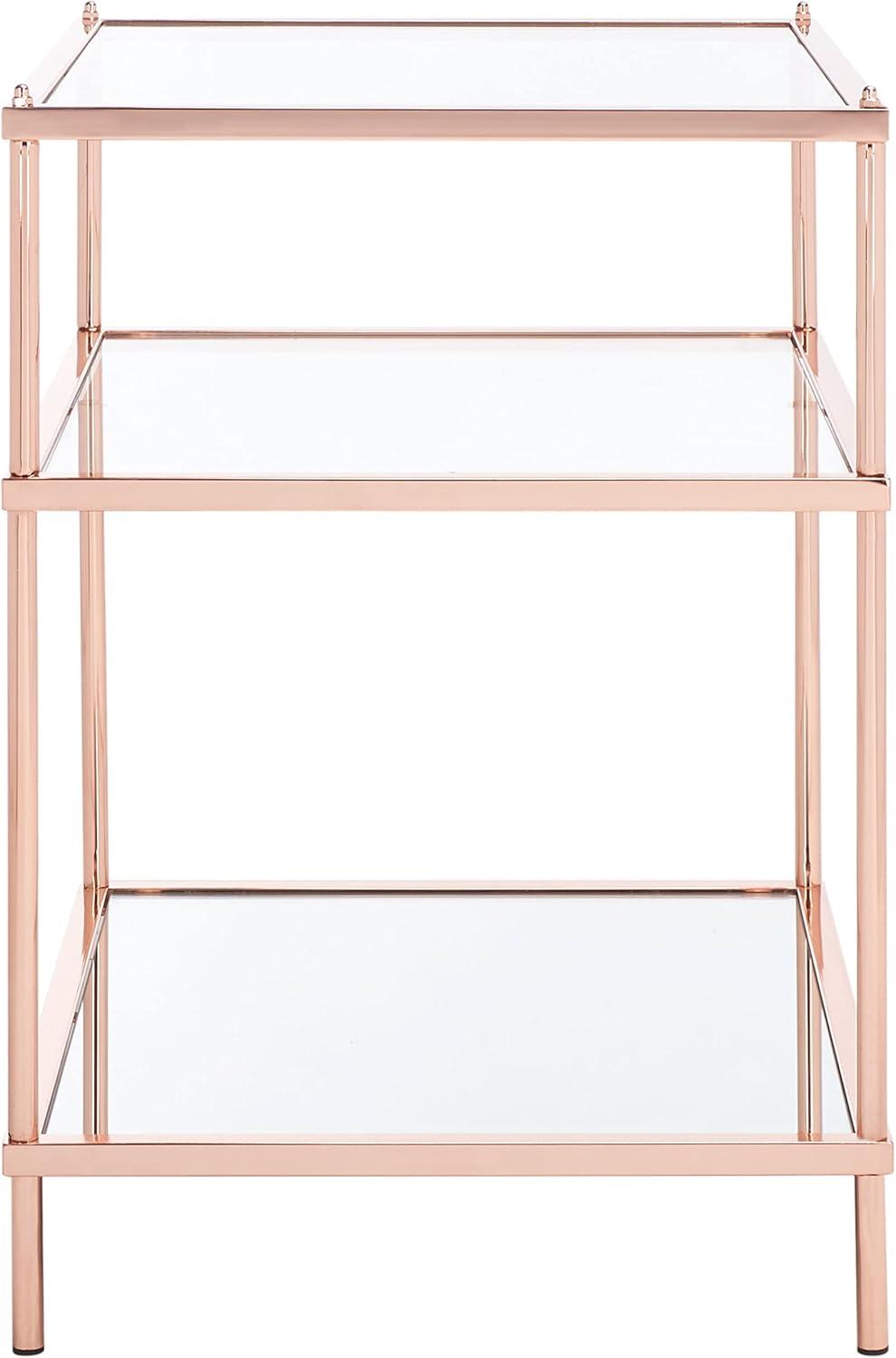 image:imageSafavieh Home Collection ACC6203 Accent Table Rose GoldGlassRose Gold