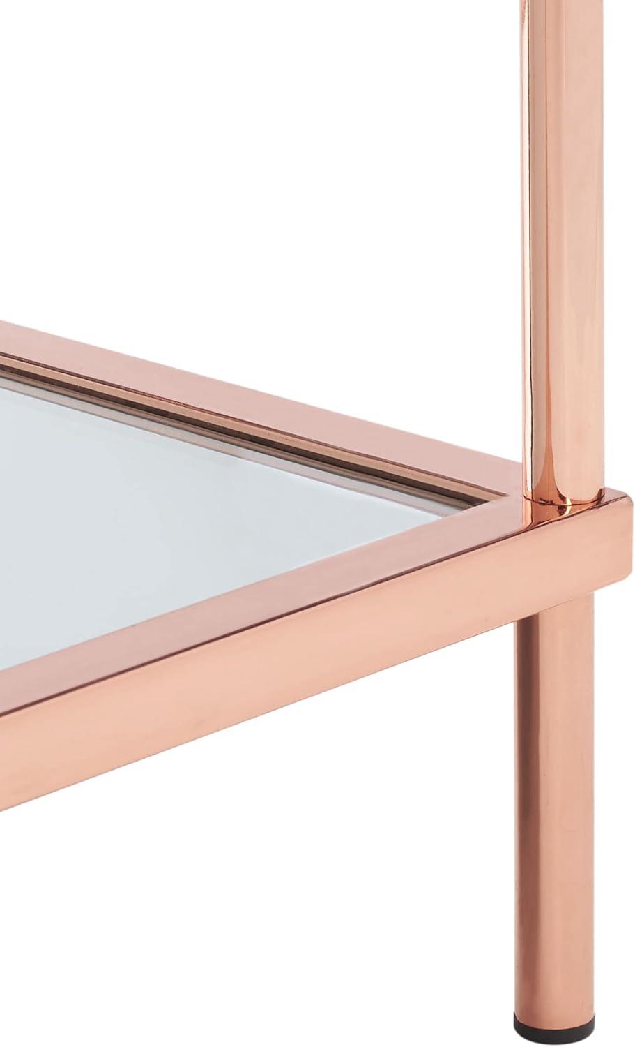 image:imageSafavieh Home Collection ACC6203 Accent Table Rose GoldGlassRose Gold