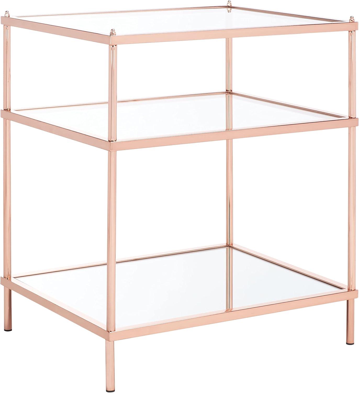image:imageSafavieh Home Collection ACC6203 Accent Table Rose GoldGlassRose Gold