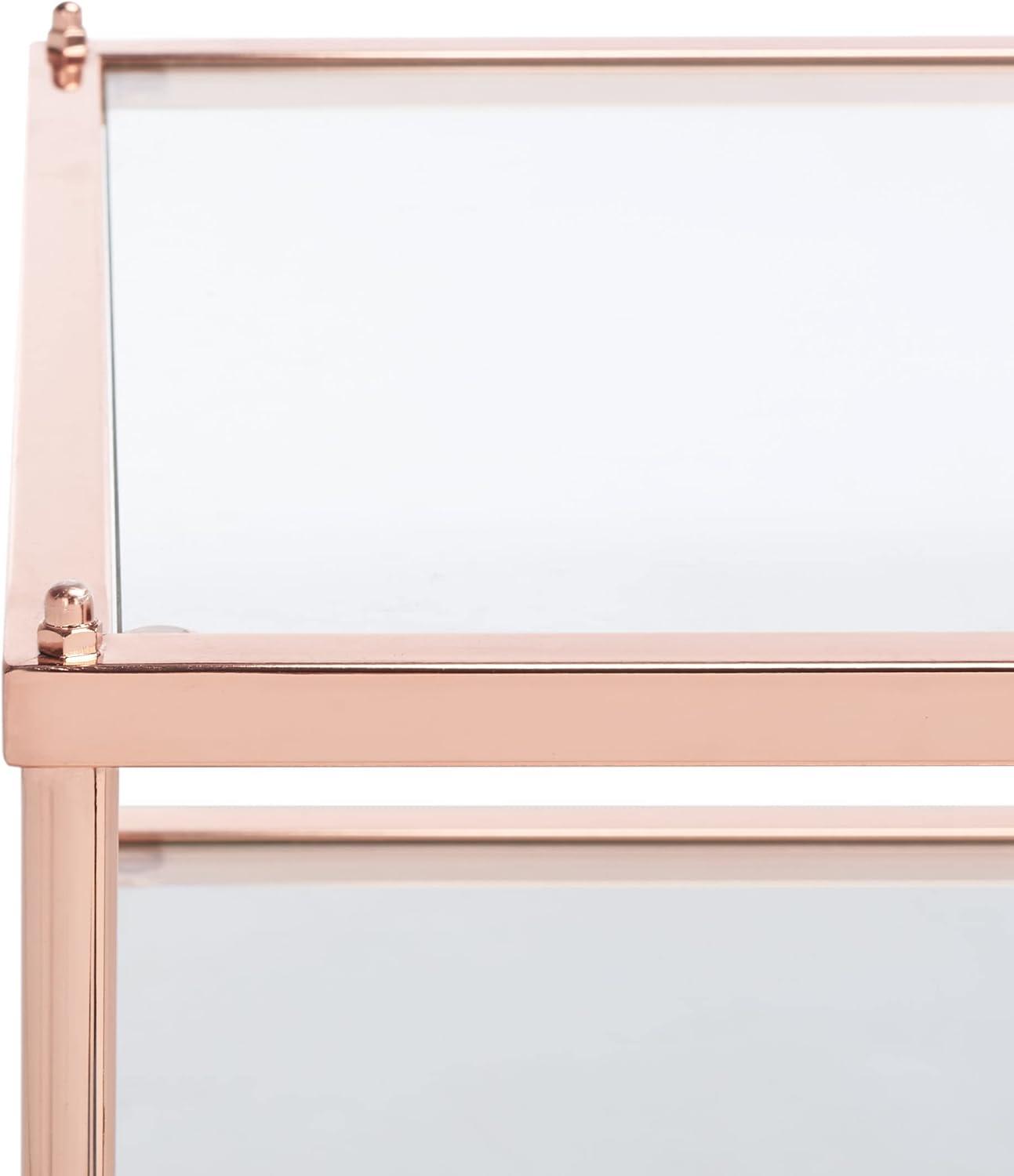 image:imageSafavieh Home Collection ACC6203 Accent Table Rose GoldGlassRose Gold