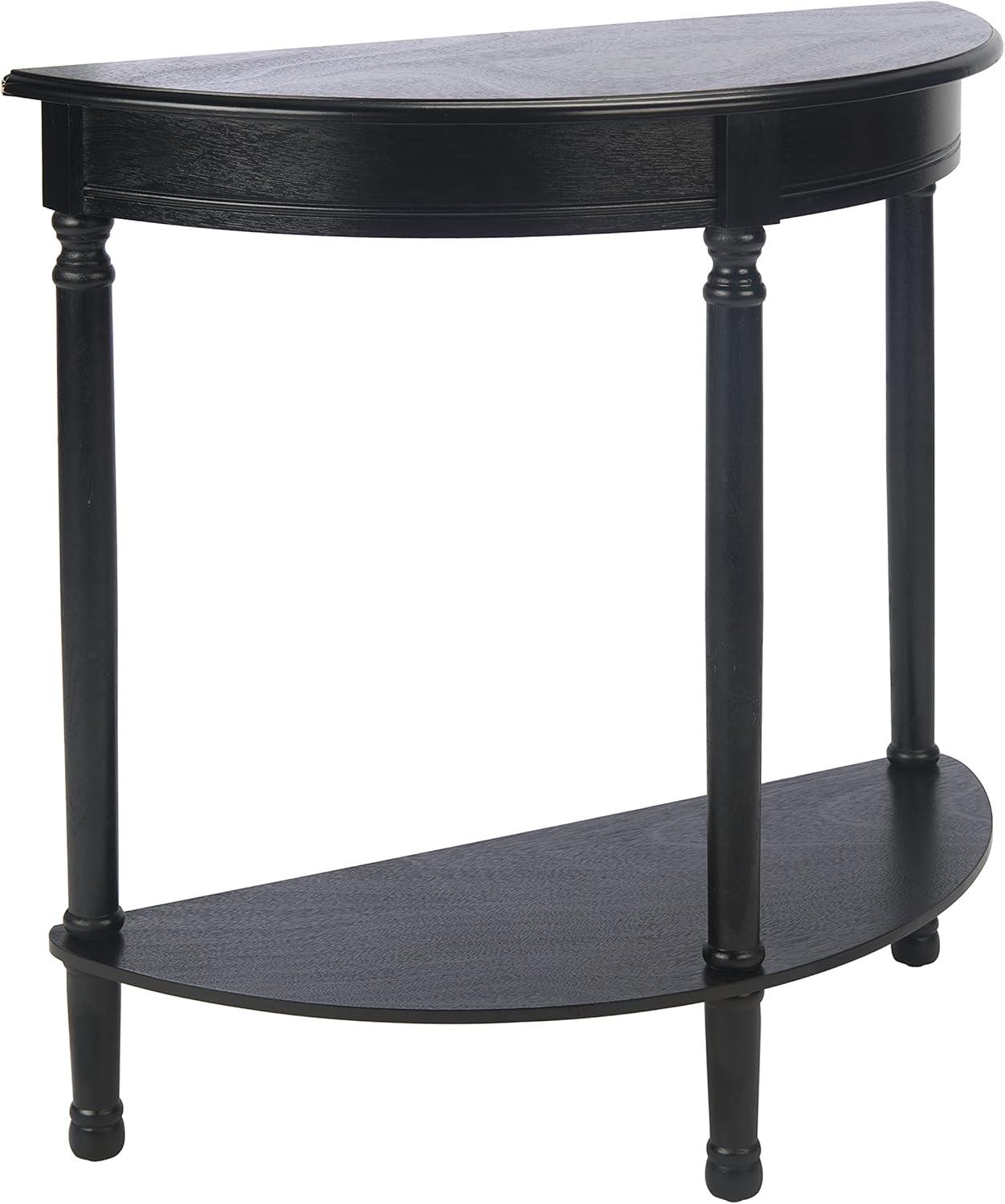 image:imageSafavieh Home Collection Tinsley Brown Half Moon Console Table CNS5723CBlack