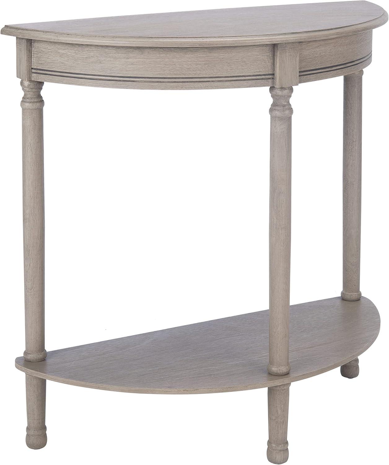 image:imageSafavieh Home Collection Tinsley Brown Half Moon Console Table CNS5723CGreige
