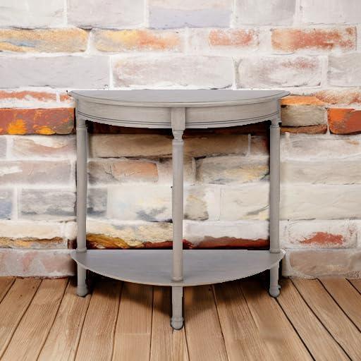 image:imageSafavieh Home Collection Tinsley Brown Half Moon Console Table CNS5723CGreige