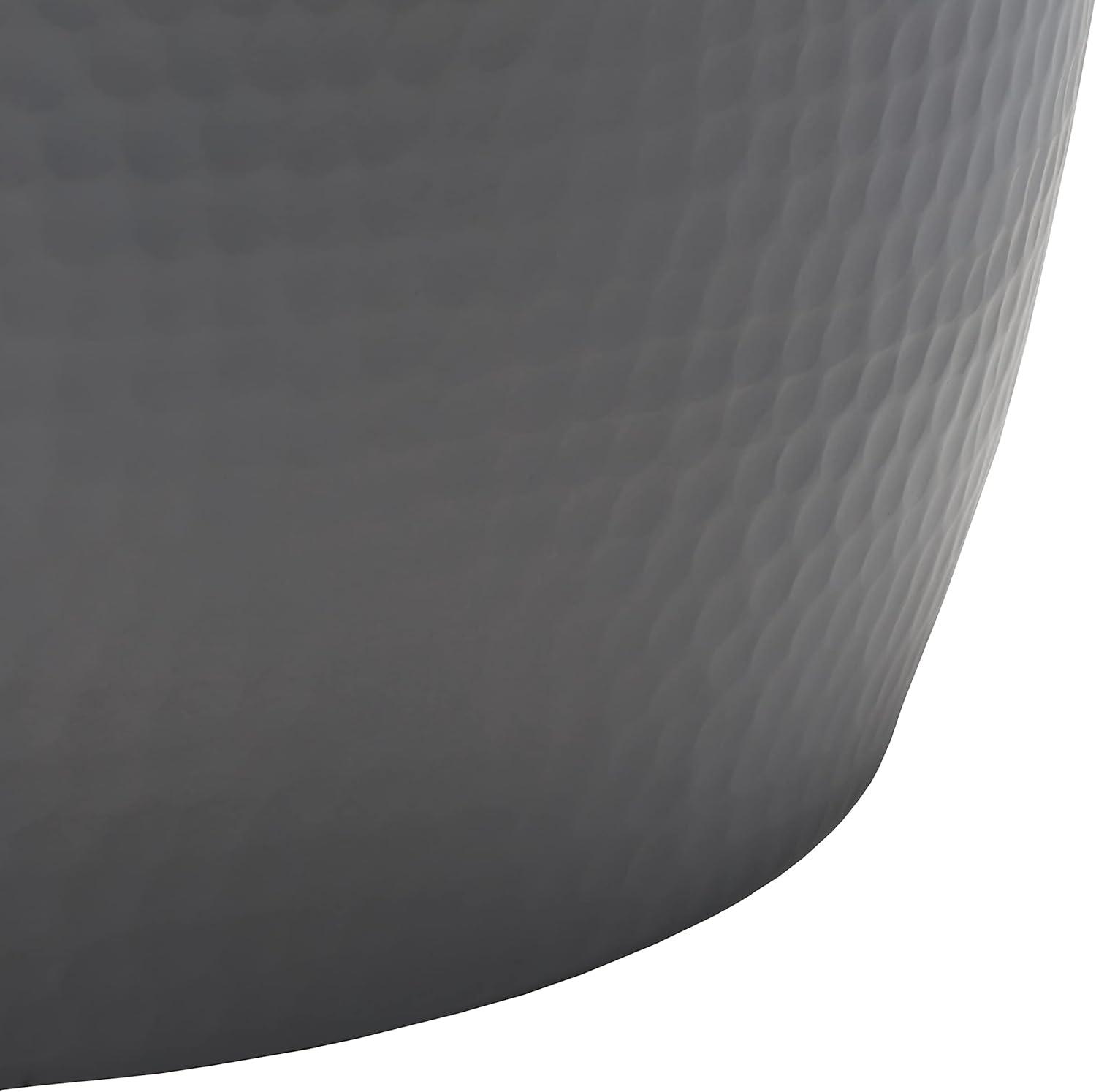 image:imageSafavieh Home Odin Silver Hammered StoolDark Grey