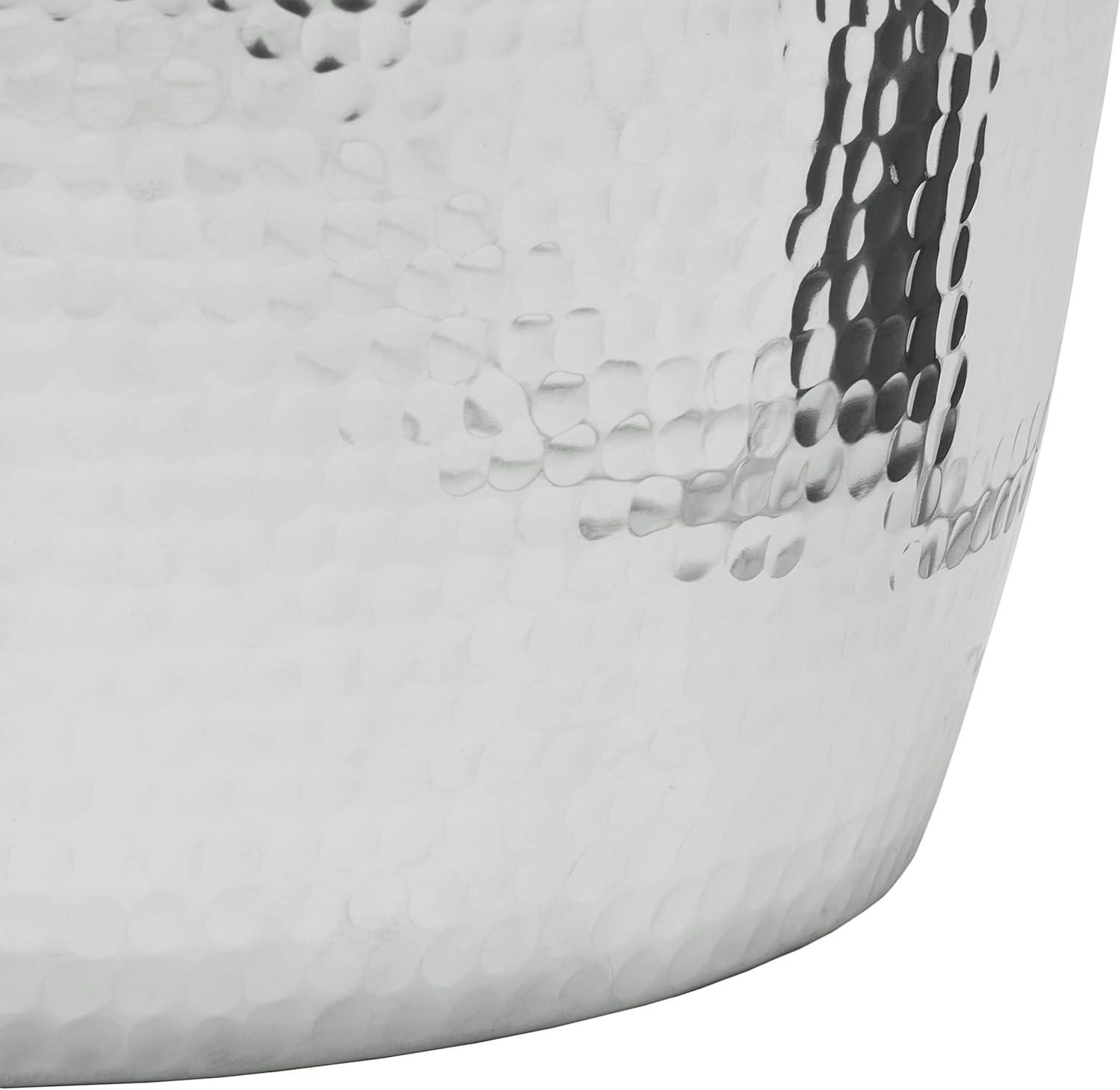 image:imageSafavieh Home Odin Silver Hammered StoolSilver