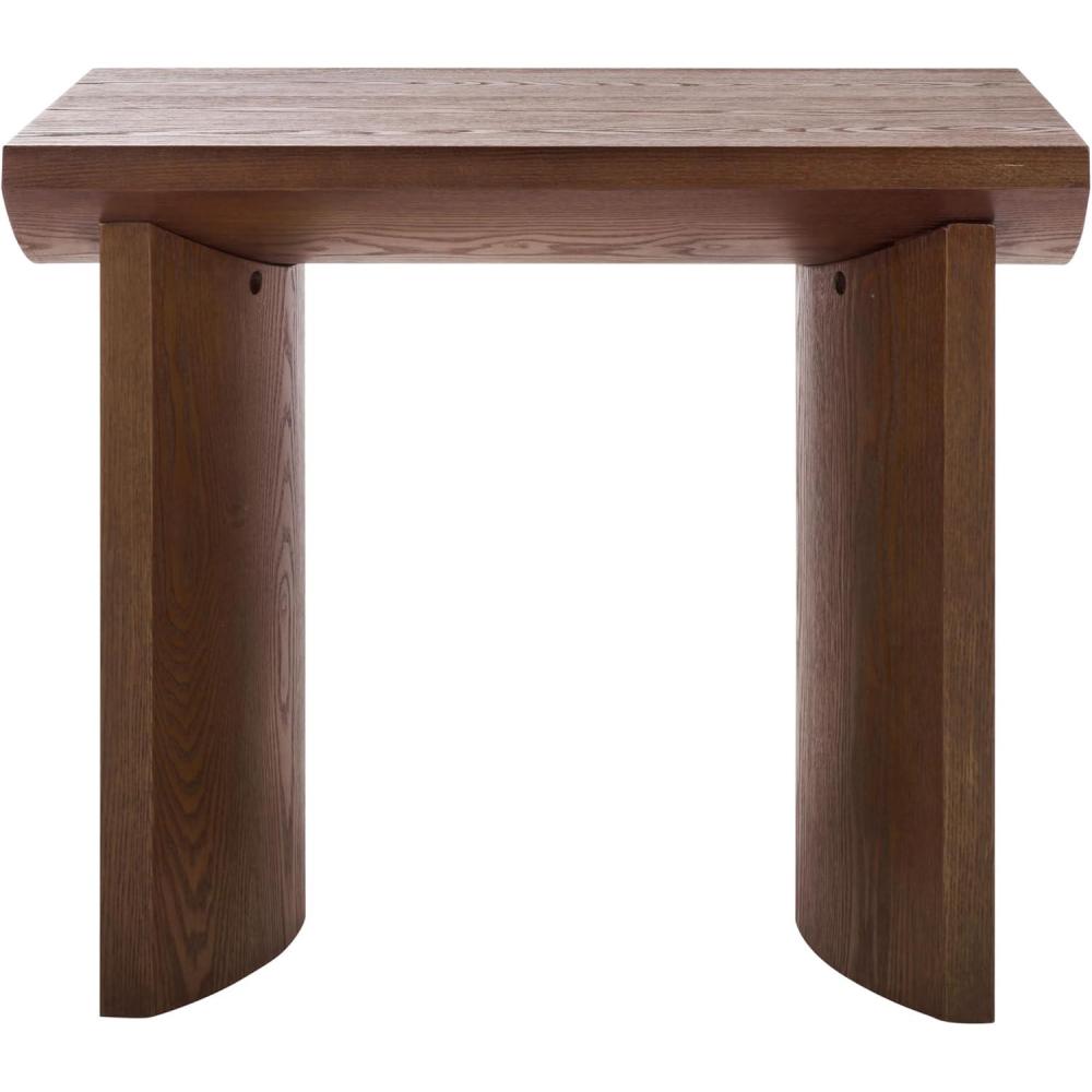 image:imageSAFAVIEH Home Collection Bara Modern End Table Black Rectangular Accent Side Table ACC2316BWalnut