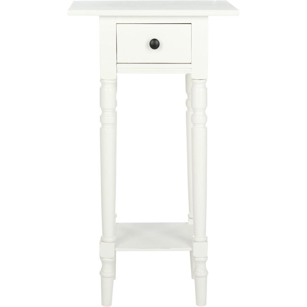 image:imageSAFAVIEH Home Collection Sabrina Cherry Side Table with DrawerDistressed Cream
