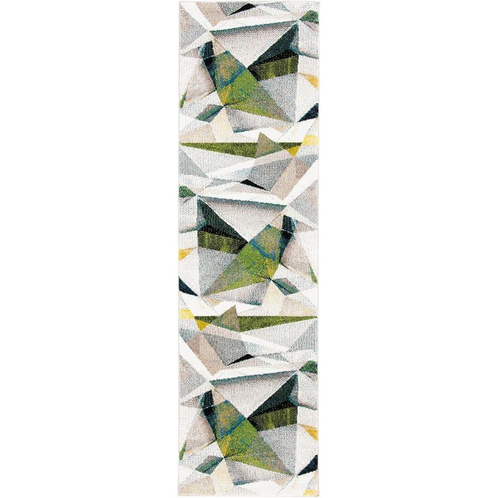 image:imageSAFAVIEH Porcello Collection Area Rug 9 x 12 Light Grey amp Orange Modern Abstract Design NonShedding amp Easy Care Ideal for High Traffic Areas in Living Room Bedroom PRL6940FIvoryGreen