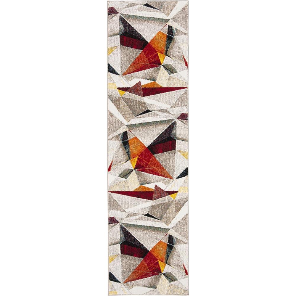 image:imageSAFAVIEH Porcello Collection Area Rug 9 x 12 Light Grey amp Orange Modern Abstract Design NonShedding amp Easy Care Ideal for High Traffic Areas in Living Room Bedroom PRL6940FLight GreyOrange