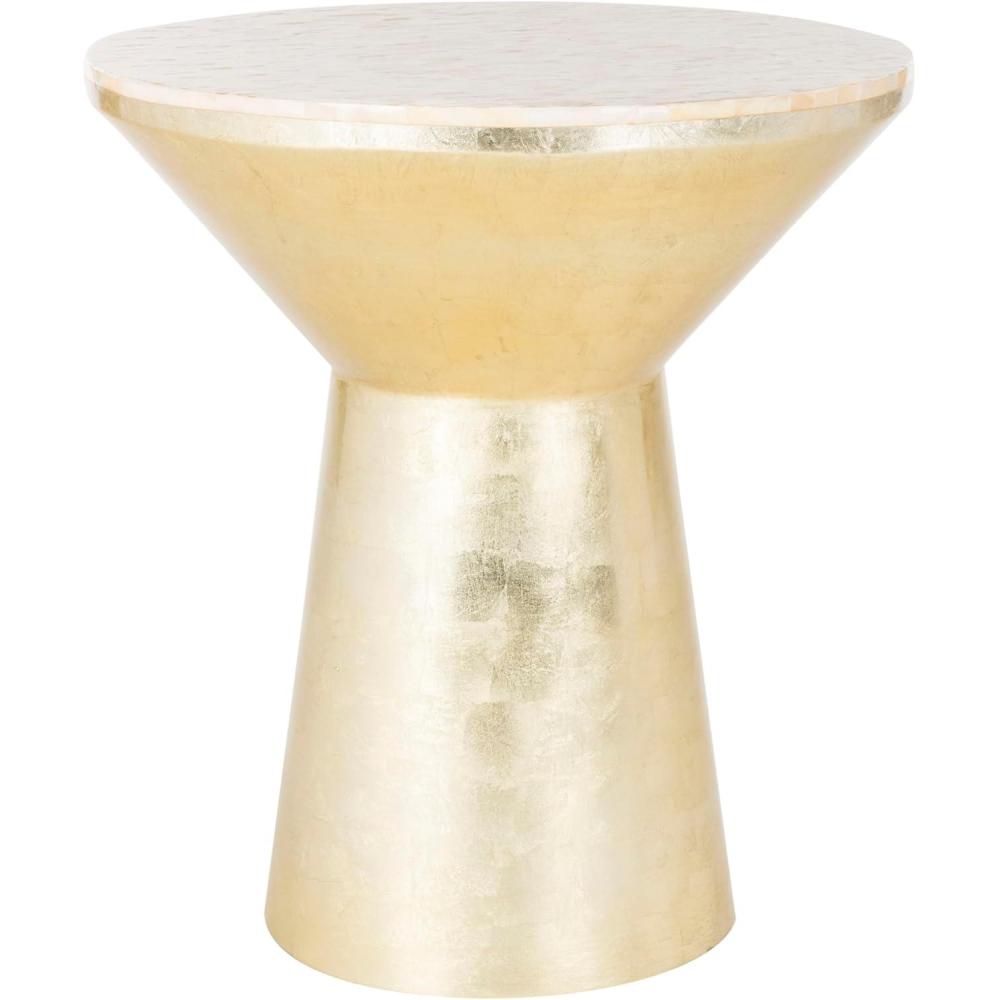 image:imageSafavieh Home Collection Fae Mosaic Top Round Pink Champagne and Gold Side Table