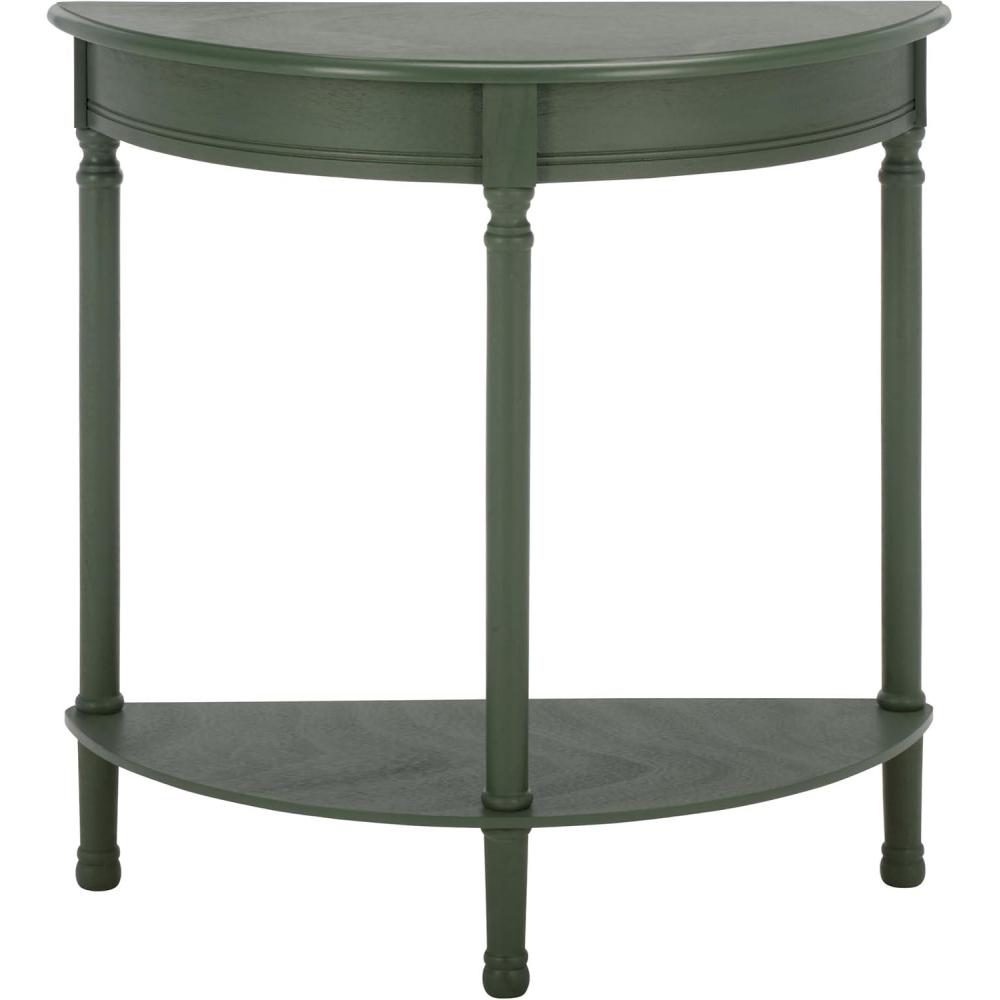 image:imageSafavieh Home Collection Tinsley Brown Half Moon Console Table CNS5723CDusty Green