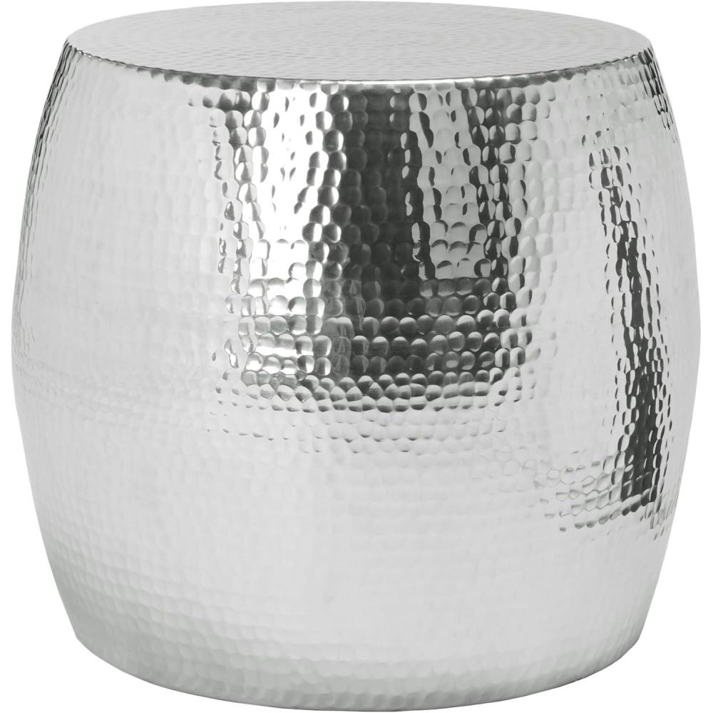 image:imageSafavieh Home Odin Silver Hammered StoolSilver