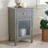 SAFAVIEH American Homes Collection Ziva French Grey End Table(Ash Grey)