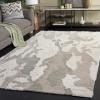 SAFAVIEH Area Rug 5×8 – Casablanca Collection – Grey & Ivory, Handmade Wool, High-Low Shaggy Pile, Ideal for Living Room, Bedroom, Dining Space (CSB442F)(Grey/Ivory)