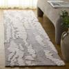 SAFAVIEH Area Rug 5×8 – Casablanca Collection – Grey & Ivory, Handmade Wool, High-Low Shaggy Pile, Ideal for Living Room, Bedroom, Dining Space (CSB442F)(Grey/Ivory)