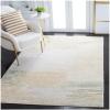 SAFAVIEH Area Rug 8×10 – Adirondack Collection – Large – Silver & Black, Modern Abstract Design, Non-Shedding & Easy Cleaning, Ideal for Living Room, Bedroom, Office, Dining Space (ADR112A)(Ivory/Gold)