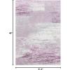 SAFAVIEH Area Rug 8×10 – Adirondack Collection – Large – Silver & Black, Modern Abstract Design, Non-Shedding & Easy Cleaning, Ideal for Living Room, Bedroom, Office, Dining Space (ADR112A)(Grey/Purple)