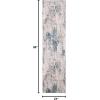 SAFAVIEH Area Rug 8×10 – Invista Collection – Large – Grey & Blue, Modern Abstract Design, Non-Shedding & Easy Cleaning, Ideal for Living Room, Bedroom, Office, Dining Space (INV486F)(Grey/Blue)
