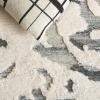 SAFAVIEH Casablanca Collection Area Rug – 5′ x 8′, Dark Grey & Ivory, Handmade Wool, 1-inch Thick, Ideal for the Living Room, Dining, Bedroom (CSB445H)(Dark Grey/Ivory)