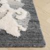 SAFAVIEH Casablanca Collection Area Rug – 5′ x 8′, Dark Grey & Ivory, Handmade Wool, 1-inch Thick, Ideal for the Living Room, Dining, Bedroom (CSB445H)(Dark Grey/Ivory)