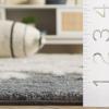 SAFAVIEH Casablanca Collection Area Rug – 5′ x 8′, Dark Grey & Ivory, Handmade Wool, 1-inch Thick, Ideal for the Living Room, Dining, Bedroom (CSB445H)(Dark Grey/Ivory)