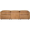 SAFAVIEH Couture – Doug Reclining Sofa – Brown Leather – USB Charging Port – Ideal for Living Room, Family Room, 107″ W x 42″ D x 30″ H (SFV2412A)(Brown)