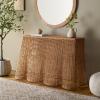 SAFAVIEH Couture – Jilliette Natural Rattan Console Table – Handwoven Boho Coastal Design – Sculptural Base – Fully Assembled – Ideal for Entryway, Living Room, 52″ W x 19.3″ D x 31.5″ H (CWK3024A)(Natural)