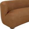 SAFAVIEH Couture – Kellibriana Chenille Sofa – Tan Chenille & Walnut Wood Legs – Fully Assembled – Ideal for Living Room, Family Room, 90.5″ W x 39.3″ D x 28.7″ H (SFV7521A)(Brown/Walnut)