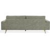 SAFAVIEH Couture – Nikolai Sofa – Mid-Century Modern Style – Taupe Chenille Upholstery – Ideal for Living Room, Family Room, 89.4″ W x 37″ D x 34.6″ H (SFV6122A)(Green)