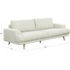 SAFAVIEH Couture – Nikolai Sofa – Mid-Century Modern Style – Taupe Chenille Upholstery – Ideal for Living Room, Family Room, 89.4″ W x 37″ D x 34.6″ H (SFV6122A)(Taupe)