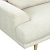 SAFAVIEH Couture – Nikolai Sofa – Mid-Century Modern Style – Taupe Chenille Upholstery – Ideal for Living Room, Family Room, 89.4″ W x 37″ D x 34.6″ H (SFV6122A)(Taupe)