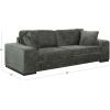 SAFAVIEH Couture – Oakleigh Sofa – Contemporary Style – Dark Green Chenille Upholstery – Ideal for Living Room, Family Room, 98″ W x 35″ D x 33″ H (SFV6121B)(Dark Green)