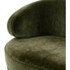 SAFAVIEH Couture – Primrose Curved Sofa – Olive Green Chenille Upholstery – Ideal for Living Room, Family Room, 89.4″ W x 44″ D x 33″ H (SFV4715G)