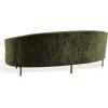 SAFAVIEH Couture – Primrose Curved Sofa – Olive Green Chenille Upholstery – Ideal for Living Room, Family Room, 89.4″ W x 44″ D x 33″ H (SFV4715G)