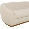 SAFAVIEH Couture – Tylah Sofa – Modern Curved Back Design – Beige Boucle & Walnut – Fully Assembled – Ideal for Living Room, Family Room, 86.6″ W x 38.5″ D x 28.3″ H (SFV7520A)(Beige/Walnut)