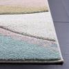 SAFAVIEH Hollywood Collection Area Rug – 5’3″ x 7’6″, Grey & Blue, Mid-Century Modern Design, Non-Shedding & Easy Care, Ideal for High Traffic Areas in Living Room, Bedroom (HLW766F)(Grey/Pink)