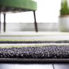 SAFAVIEH Hollywood Collection Area Rug – 5’3″ x 7’6″, Grey & Blue, Mid-Century Modern Design, Non-Shedding & Easy Care, Ideal for High Traffic Areas in Living Room, Bedroom (HLW766F)(Grey/Green)