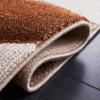 SAFAVIEH Hollywood Collection Area Rug – 5’3″ x 7’6″, Grey & Blue, Mid-Century Modern Design, Non-Shedding & Easy Care, Ideal for High Traffic Areas in Living Room, Bedroom (HLW766F)(Beige/Brown)