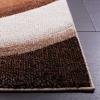 SAFAVIEH Hollywood Collection Area Rug – 5’3″ x 7’6″, Grey & Blue, Mid-Century Modern Design, Non-Shedding & Easy Care, Ideal for High Traffic Areas in Living Room, Bedroom (HLW766F)(Beige/Brown)