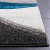 SAFAVIEH Hollywood Collection Area Rug – 5’3″ x 7’6″, Grey & Blue, Mid-Century Modern Design, Non-Shedding & Easy Care, Ideal for High Traffic Areas in Living Room, Bedroom (HLW766F)(Grey/Turquoise)