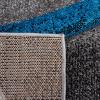 SAFAVIEH Hollywood Collection Area Rug – 5’3″ x 7’6″, Grey & Blue, Mid-Century Modern Design, Non-Shedding & Easy Care, Ideal for High Traffic Areas in Living Room, Bedroom (HLW766F)(Grey/Turquoise)