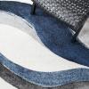 SAFAVIEH Hollywood Collection Area Rug – 5’3″ x 7’6″, Grey & Blue, Mid-Century Modern Design, Non-Shedding & Easy Care, Ideal for High Traffic Areas in Living Room, Bedroom (HLW766F)(Grey/Blue)