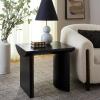 SAFAVIEH Home Collection – Bara Modern End Table, Black Rectangular Accent Side Table (ACC2316B)(Black)