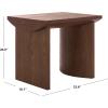 SAFAVIEH Home Collection – Bara Modern End Table, Black Rectangular Accent Side Table (ACC2316B)(Walnut)