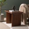 SAFAVIEH Home Collection – Bara Modern End Table, Black Rectangular Accent Side Table (ACC2316B)(Walnut)