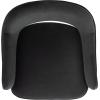 SAFAVIEH Home Collection Dublyn Black Velvet/Gold Accent Chair(Black)