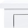 SAFAVIEH Home Collection Maxine Walnut Brown 1-Drawer Accent Table Nightstand Bedside Accent Table (Fully Assembled)(Off White)