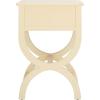 SAFAVIEH Home Collection Maxine Walnut Brown 1-Drawer Accent Table Nightstand Bedside Accent Table (Fully Assembled)(Vanilla)